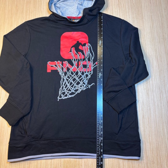 And1 Black Hoodie with Red and Gray Design - Picture 11 of 14